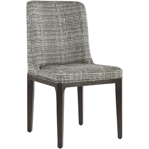 Elisa Grey Oak / Naya Check Black Dining Chair